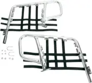 DG Performance Alloy Nerf Bars Silver/Black for Suzuki QuadRacer 250 1985-1986