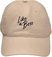 [CafePress] Like A Boss Cap Adjustable Baseball Cap