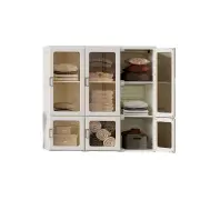 Antbox Cubes Storage Folding Cabinet Wardrobe With 9 Grids&6 Doors &1 Hanger