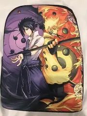 Naruto & Sasuke Anime Backpack Laptop School With Lunch Bag Boy Girl Teen New