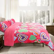 Ramesses Printed Sherpa Flannel Fleece Reversible Blanket Set