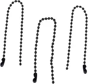 [LALAFINA] 100Pcs Circular Bead Chain Durable Stoving Varnish Iron Chain for DIY Crafts Smooth Surface Ball Chain for Tag Key Ring Dog Tags Necklace Making Multi Purpose Use