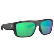 Costa Taxman Matte Black Frame Sunglasses w/Green Mirror 580G 06S9116-91160259
