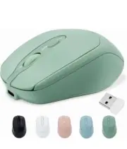 Bluetooth Wireless Mouse Rechargeable USB C for MacBook Pro Bluetooth USB Green