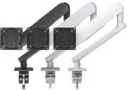 Fully Featured Monitor arm for a Single Curved or Flat Display up to 35” -Silver
