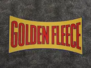 Golden Fleece 'Dogbone' style vinyl sticker for petrol bowser / pump SMALL