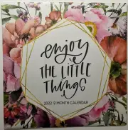 2022 "Enjoy The Little Things" 12-Month Wall Calendar - Great for Crafting Decor