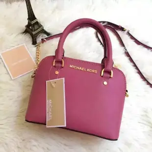 【全新正貨私家珍藏】Michael Kors Cindy 新款 鬱金香十字紋手提斜挎mini貝殼包