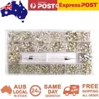 Rhinestones Diamond Premium Crystal Glass Nail Art FlatBack Mix Multi Shape Kit
