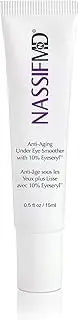 NassifMD Under Eye Cream Infused with Powerful Peptides for Imemdiate and Long Term Puffiness & Wrinkle Reduction