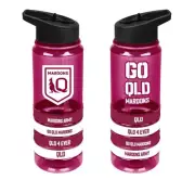 Queensland Maroons SOO NRL Tritan Water Bottle with Wristbands!!