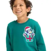 NEW Toddler Boys' Bluey Christmas Wish List Fleece Pullover - Green 2T