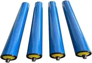 4 Pieces PVC Transportation Rollers, 11 15 17 21 25 27 in Long Conveyor Roller for Flow Line & Logistics, 2.4 2 1.5 1 in Diam Transmission Replacement Part(Dia-2inch/50MM,L-15.7"/400MM)