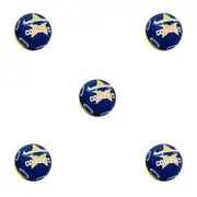5PK NRL North QLD Cowboys NRL Super-High Bounce Ball 60mm Kids Sports Toy Navy