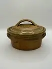 Vintage Handmade Studio Pottery Lidded Casserole Dish – Rustic Glazed Stoneware