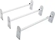 VEVOR Van Roof Ladder Rack, 3 Bars Alloy Steel Roof Racks, 750 LBS Capacity Rain-Gutter Roof Rack, Adjustable Length 40.2" to 74.8", Van Ladder Rack Compatible with Chevrolet Express, GMC Savana, etc