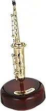 Homoyoyo Saxophone Music Box Retro Plastic Instrument Decor Compact Portable Desktop Ornament for Home Office Unique Housewarming Multifunctional Domestic Decoration