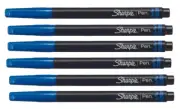 Sharpie Pen Felt Tip Fine Tip Blue Permanent Bold Ink 6/Pk Office School Home