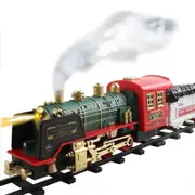 Train Toys, Electric Train with Smoke, Lights and Sounds, Rechargeable Batteries Birthday Gift