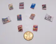 Diorama 1/24 or 1/32 Scale Book & Magazine Assortment w/ Pages - Group 3