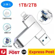 1TB 2TB USB Flash Drive U Disk Storage Memory Stick For iPhone iPad PC Android