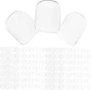 GANAZONO 504pcs Nail Patch Impress Petite Liner Stand Toenails False Polish Dash Clear Multiple Press on Nails Kit Fake Nails Short Press on Nails Short Nail Tips for Nails Professional Abs
