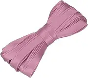 uxcell Double Fold Bias Tape for Sewing 2/5 Inch x 5.5 Yards Satin Pre-fold Continuous Binding Tape for Seaming Quilting Hemming Binding DIY Crafts, Red Pink