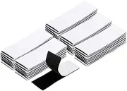 uxcell 48set Hook and Loop Strips with Adhesive 1"x4" Double Sided Hook and Loop Tapes Nylon Self Sticky Fastener for Home Office Car, Black