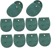 HORIALENCE 10pcs Double Sided Cloth Watch Storage Pouch with Snap Button Portable Jewelry Organizer Bag Protective Watch Carrying Case for Travel Half