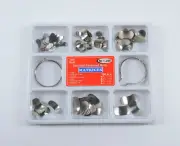 TOR VM 1Set/100Pc Dental Matrix Bands Sectional Contoured Matrices Wedges 1.398
