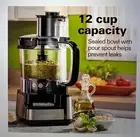 Hamilton Beach 12 Cup Stack & Snap Food Processor* BLACK 70725A NEW Wide Mouth