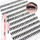 Natrual Eyelash Extension Kit 40D Short Lash Clusters Kit D Curl Individual Lash