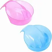 2Pcs Nail Art Soak Bowl Hand Care Bowl Hand Soak Bowl Hand Soak Tray Nail Art Remover Soaker Treatment Hand Resurrection Care Wash Manicure Spa Tool for Nail Art Care