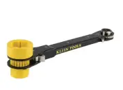 Klein Tools KT155HD 5-in-1 Heavy Duty Racheting Lineman's Wrench NEW