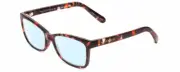Prive Revaux Julie Cateye Blue Light Glasses in Coral Red Crystal Tortoise 50 mm