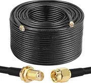 XRDS -RF SMA Cable, SMA Male to SMA Female Cables 200 FT RG58 SMA Extension Cable for SDR Equipment Antenna Ham Radio,3G 4G LTE Antenna,ADS-B,GPS and etc