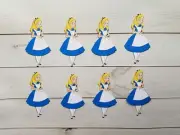 Alice In Wonderland Die Cuts, Embellishments, Toppers, Favors, Punchies, Party