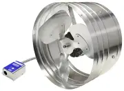 GAF 1450 CFM Power Gable Mount Fan with Adjustable Power Thermostat (PT6): Easy