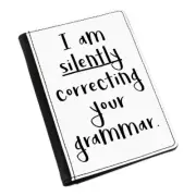 I Am Silently Correcting Your Grammar Passport Holder Cover Case - Teacher