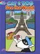 Cat and Dog See the World Coloring Book