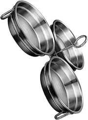ABOOFAN 1Set Egg Poacher Stainless Egg Cooker Mold for Poached Eggs Egg Steaming Pan with Handle Kitchen Baking Enthusiasts