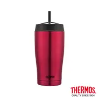 在飛比找蝦皮購物優惠-B004 THERMOS 膳魔師不鏽鋼真空吸管隨行瓶0.65