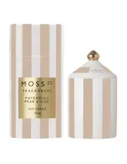 [Moss St. Fragrances] Patchouli, Pear & Oud - Mini Ceramic Candle 100g