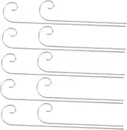 Happyyami 10pcs Multi-Functional Metal Shepherd Hooks for Garden Plant Name Holders Lawn Ornament Stakes Weather-Resistant Decorative Sign Supports