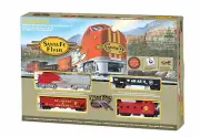Bachmann Set Santa Fe Flyer, HO Scale, EZ Track, #BAC00647