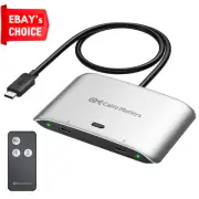 20Gbps USB4 USB C Switch 2 Computers 8K 5K 4K PD 140W Thunderbolt Dock Monitor S