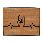 Rock Pulse - Funny Novelty Doormat Man Cave Floor mat