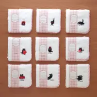 在飛比找蝦皮購物優惠-日本製 KOJI 黑貓日常柔軟純棉方巾 手帕 現貨