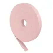 Leather Straps, 0.4 Inch Wide 157 Inch Long Flat Leather Strips Cord, Pink