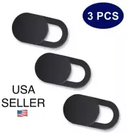 3pc Webcam Cover Slider Camera Shield Privacy Protect Sticker For Laptop PC Cell